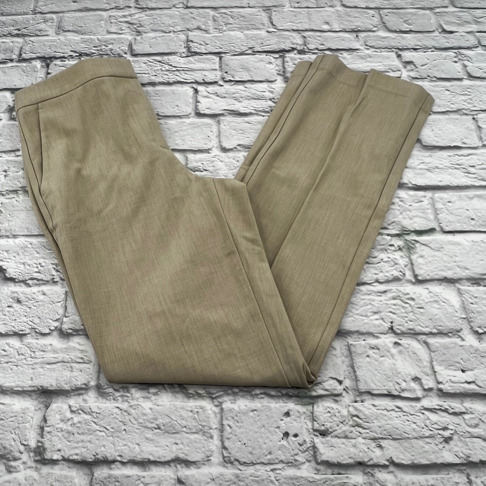Ann Taylor Suiting Collection Bi-Stretch Beige Dress Pants Womens 4 Professional